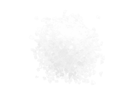 Technical salt whose grain size ranges between 2 and 4 mm