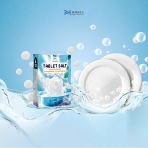 قرص ملح لغسالة الصحون من موسيس، 2 كجم - اقراص ملح منعم ماء لغسالة الصحون وتنظيف الاطباق