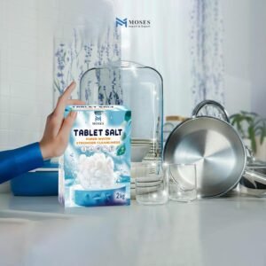 قرص ملح لغسالة الصحون من موسيس، 2 كجم - اقراص ملح منعم ماء لغسالة الصحون وتنظيف الاطباق