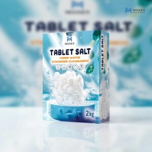 قرص ملح لغسالة الصحون من موسيس، 2 كجم - اقراص ملح منعم ماء لغسالة الصحون وتنظيف الاطباق