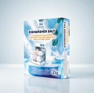 ملح غسالة الصحون - عبوة اقتصادية (2كجم) يُنعم الماء لأطباق نظيفة